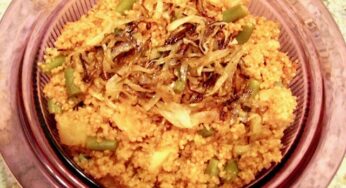 Potato-Green Bean Bulgur Pilaf
