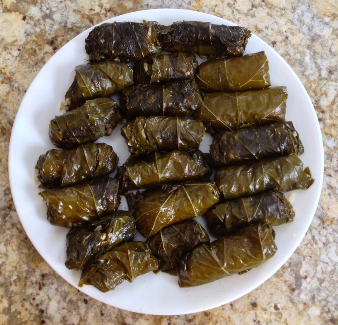 Grape leaves stuffed with brown rice A healthy choice The Armenian Kitchen