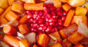 Roasted Root Vegetables with Pomegranate Glaze
