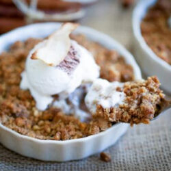 Pink Pearl Apple Crisp - a perfect autumn recipe from Chef Serge Madikians